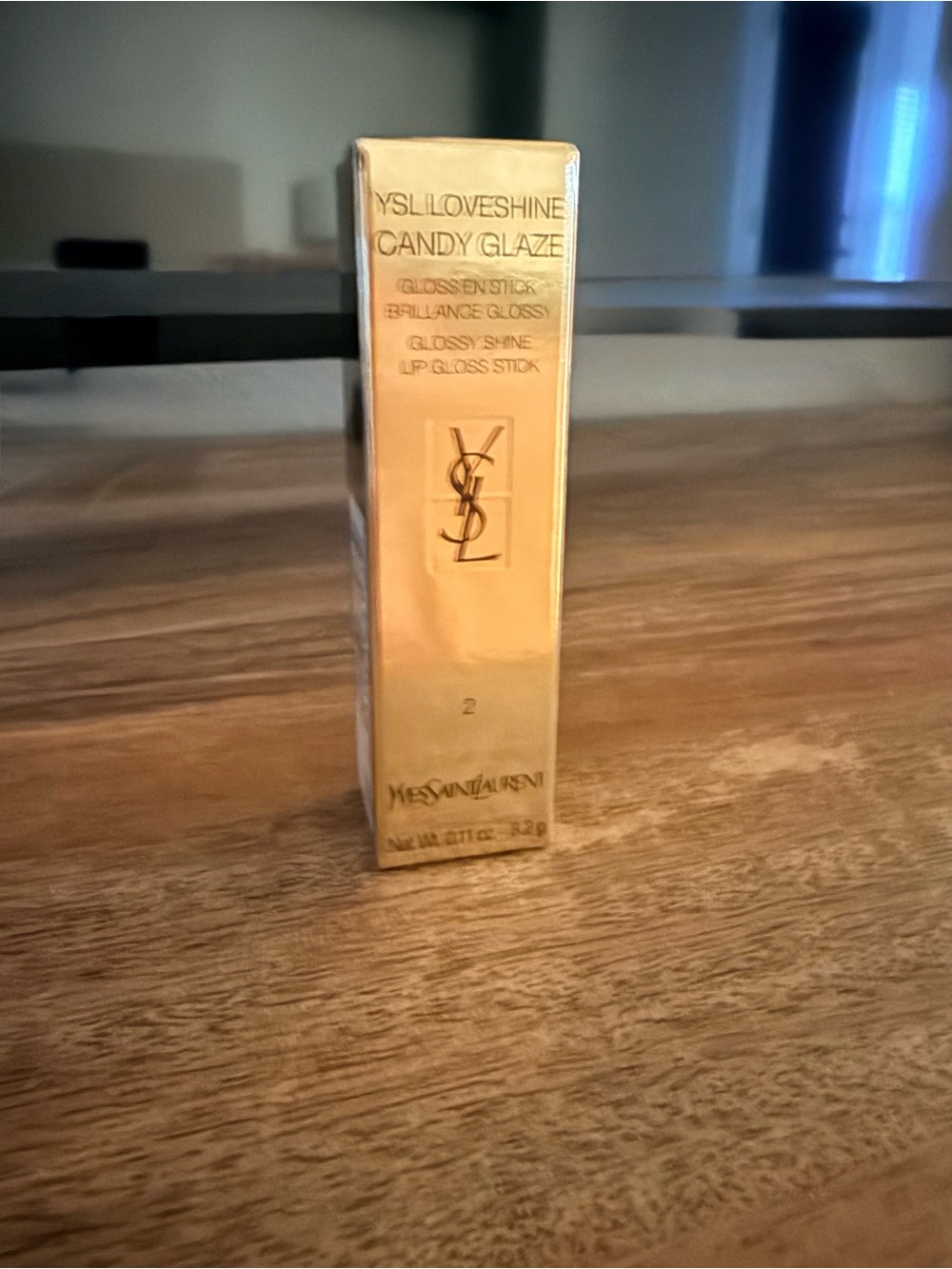 Yves Saint Laurent LoveShine Candy Glaze Lip Gloss Stick - Gold Packaging